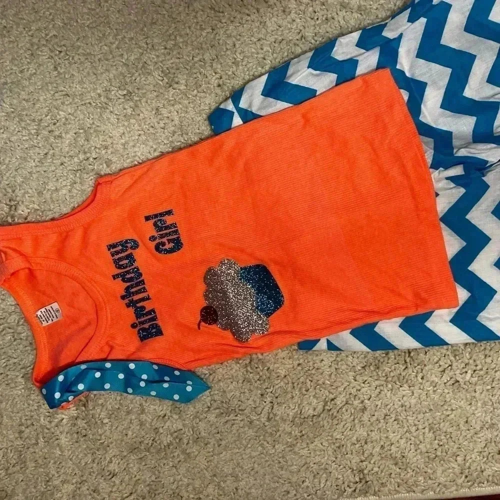GIRLS BOUTIQUE BIRTHDAY GIRL OUTFIT SIZE 6 NWOT - Picture 2 of 16
